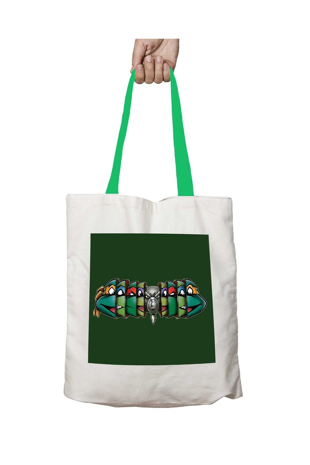 Green Handle Origin of the Ninja Teenage Mutant Ninja Turtles Washable Shoulder Bag