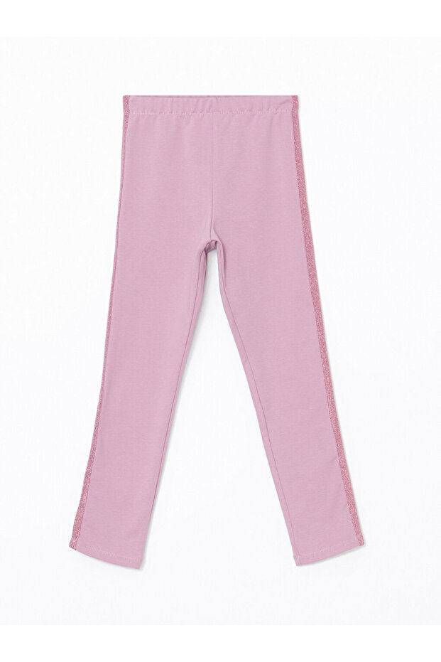 Beli Lastikli Kız Çocuk Uzun Tayt - 1