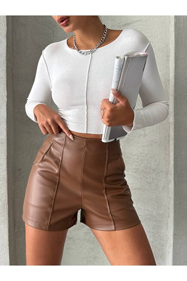 DERİ ŞORT MISSSR243122 - 3