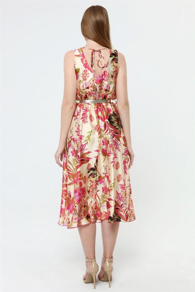 فستان منقوش بالزهور - 4