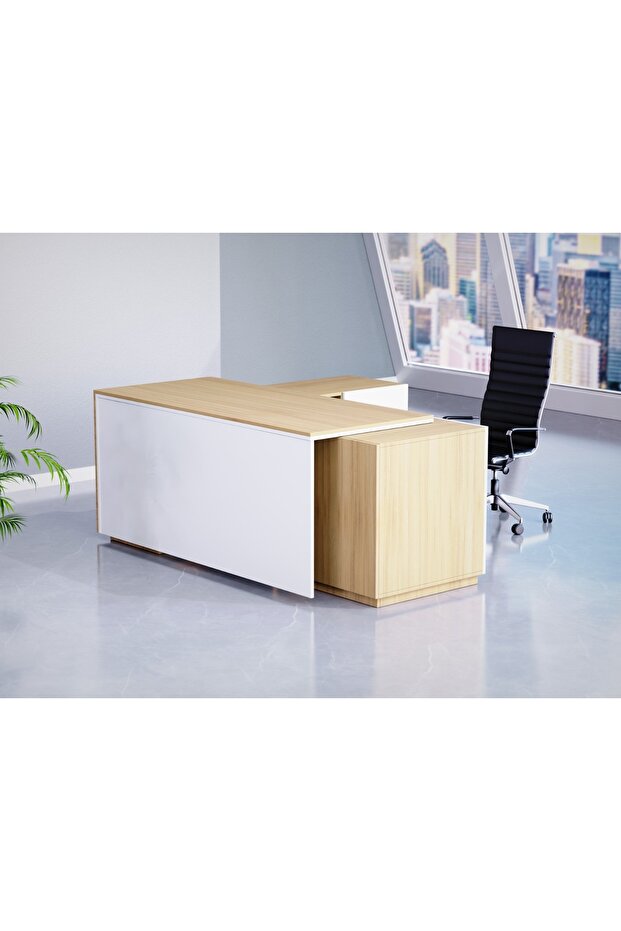 Coco Bolo-Premium White ED3-LSCBW Executive Desk 180 cm