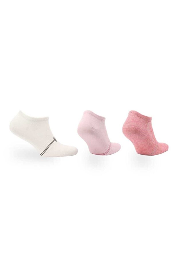 Panda Premium Bamboo Casual Sports Socks 3 Pack Pink/Lilac/White