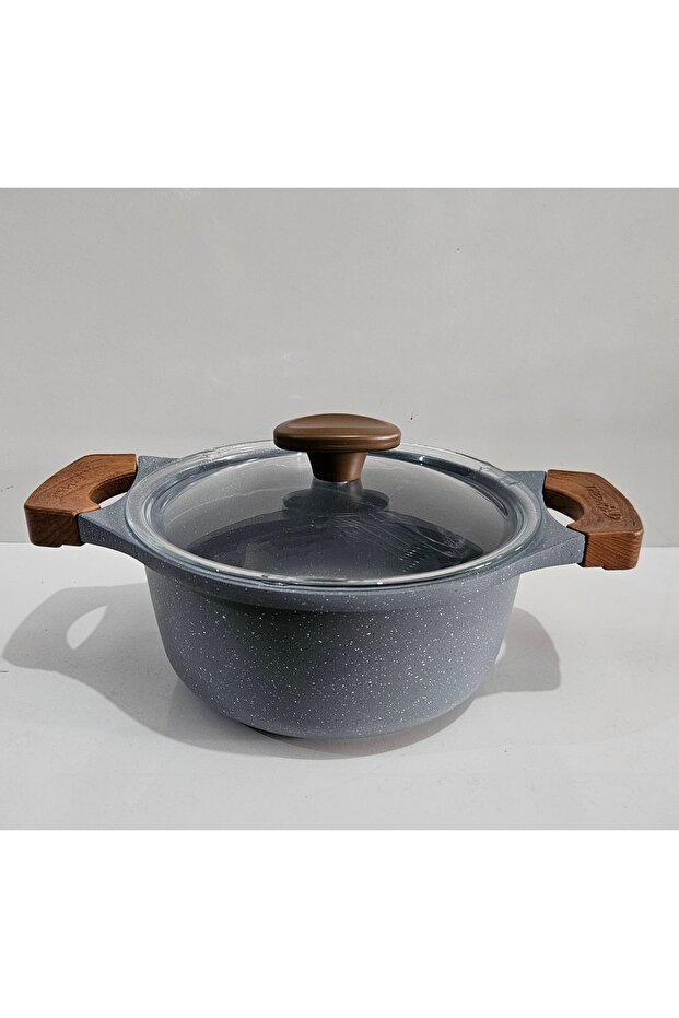 20 cm  derin tencere açık gri - 1