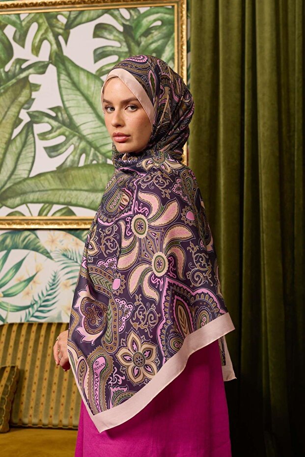 شال قطني رقيق بنمط باتيه - 3