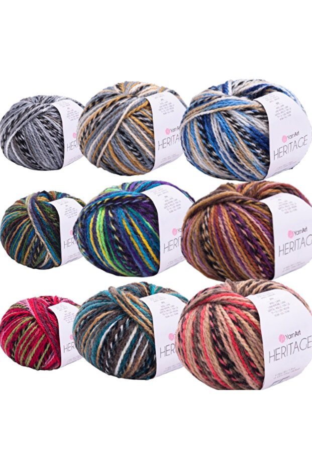 Herıtage - Ebruli El Örgü Ipi Ebruli-338 - 3