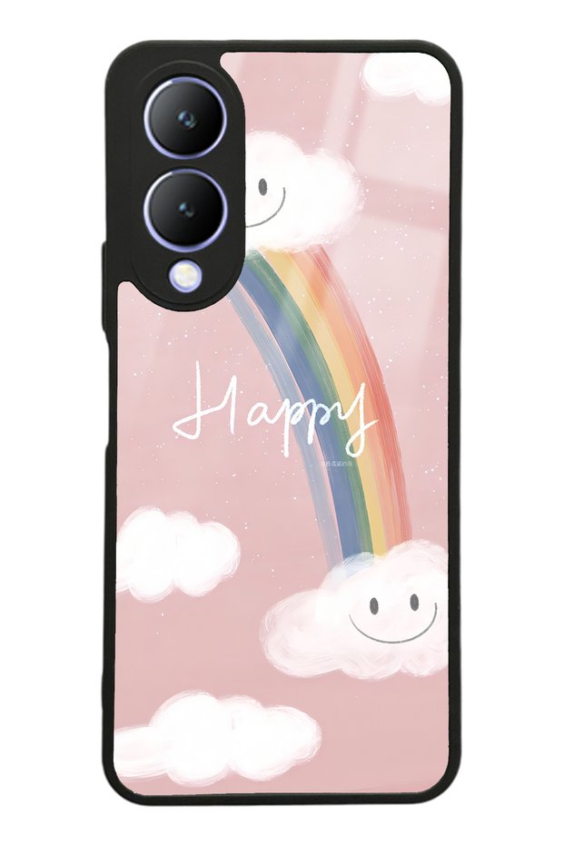 Vivo Y17S Glossy Phone Case with Happy Cloude Design