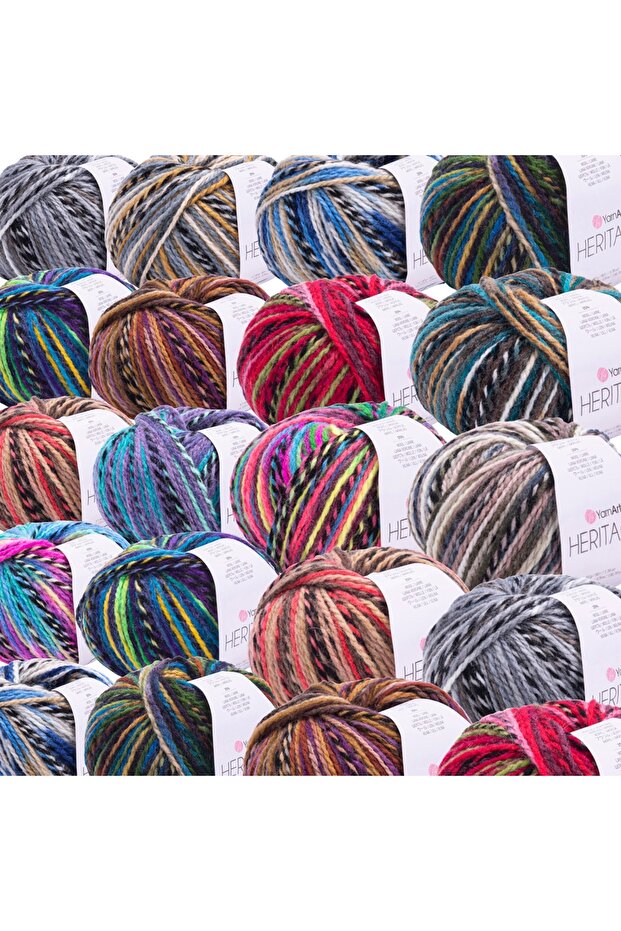 Herıtage - Ebruli El Örgü Ipi Ebruli-338 - 5