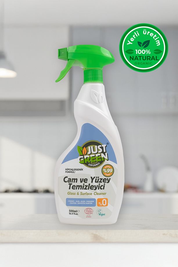 Bitkisel Cam Ve Yüzey Temizleyici, %100 Bitkisel - Doğal Ve Etkili Temizlik (500 ML) - Yerli Üretim - 6