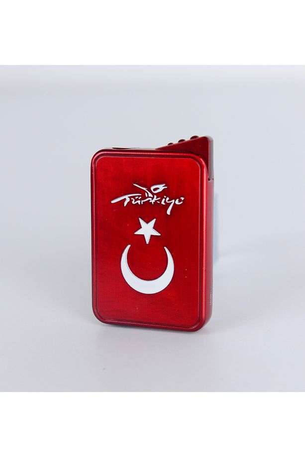 Türkiye Logolu Ay Yıldızlı Metal Gövde Lüks Çakmak - 3