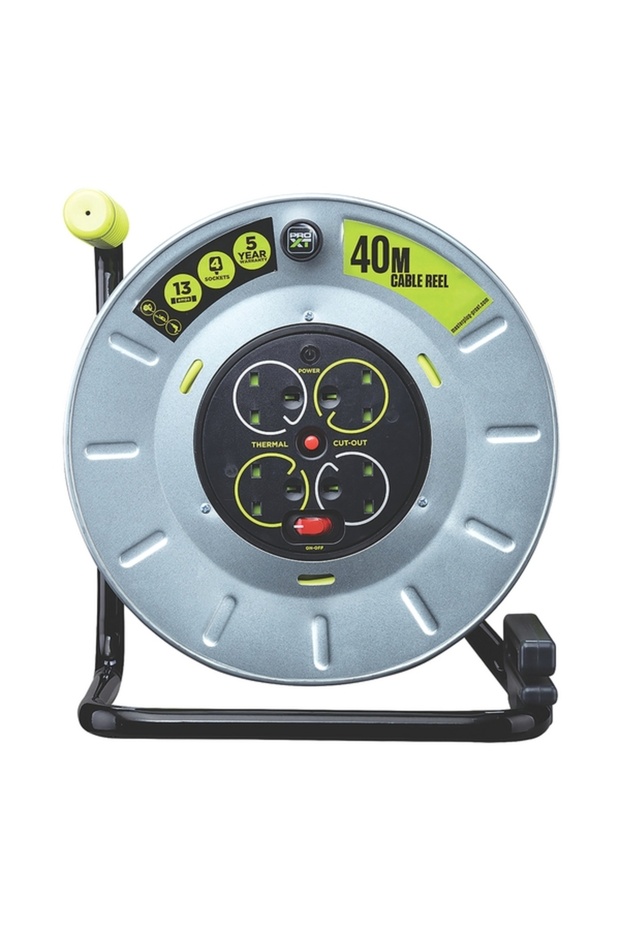 بكرة كابل تمديد ProXT رباعي الاتجاهات بطول 40 مترًا - 4