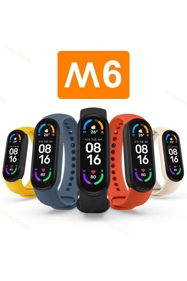 Premium M6 Akıllı Bileklik Renkli Ekran(2024 VERSİYON) Ios Android Uyumlu Ekran Teması Değiştirme - 1
