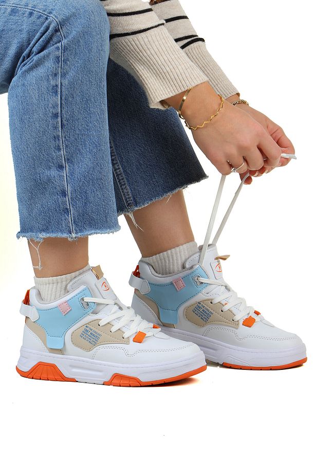 M.P. Waved Bilekli Cilt Unisex Spor Ayakkabı - 4