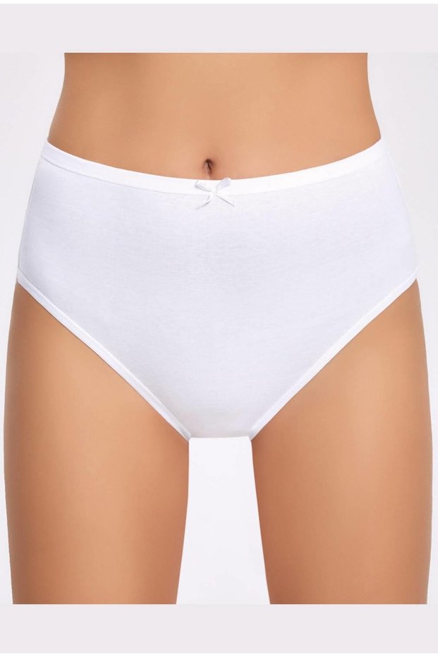 Women's White Bato Panties with Bow and Ribbon