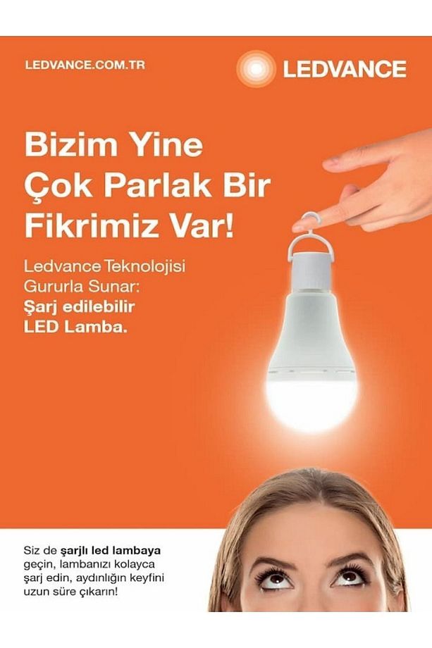 8w E27 Duylu Şarj Edilebilir 2700k Sarı Işık Şarj Edilebilir Şarjlı Led Ampul - 5