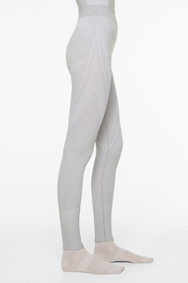 Merinos yünü karışımlı seamless performance base layers tayt - 6
