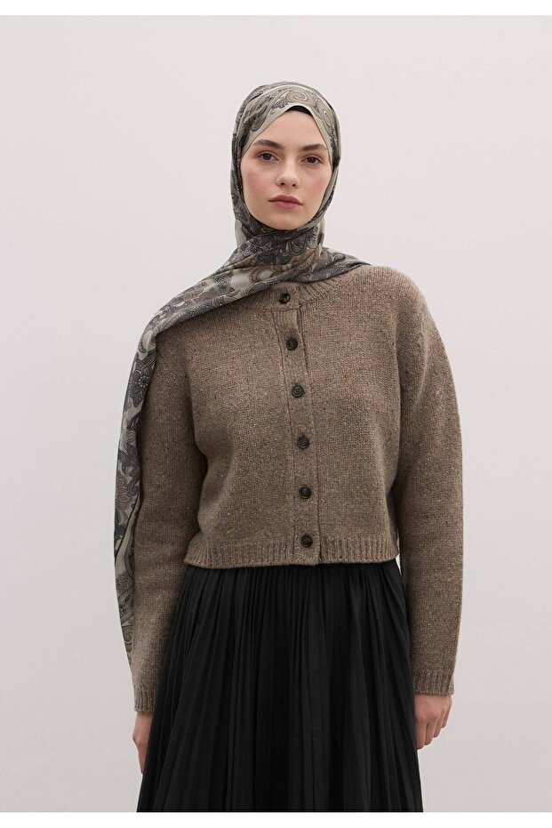 Green Eva Patterned Shawl - 4