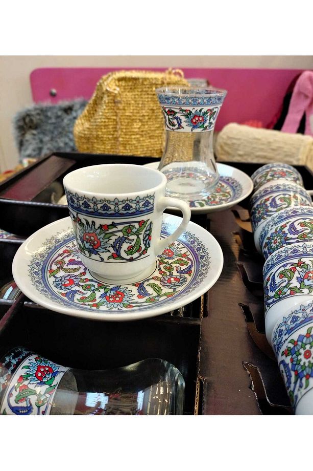 çay takımı kahve takımı 18 parça çay seti kahve seti 6 kişilik - 2