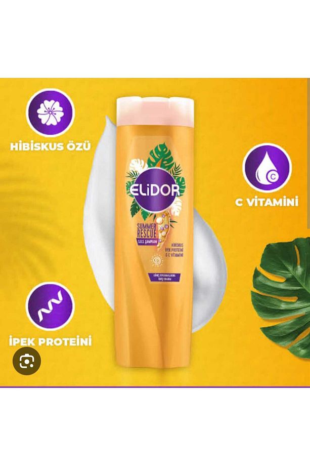 ELİDOR SUMMER RESCUE S.O.S. ŞAMPUAN HİBİSKUS İPEK PROTEİNİ & C VİTAMİNİ 400 ML - 2
