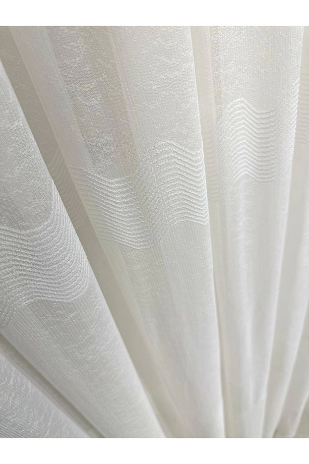 Nivemeshome Keten Mira W011908.801 1/2,5 Sık Pileli Tül Perde Apm - 8