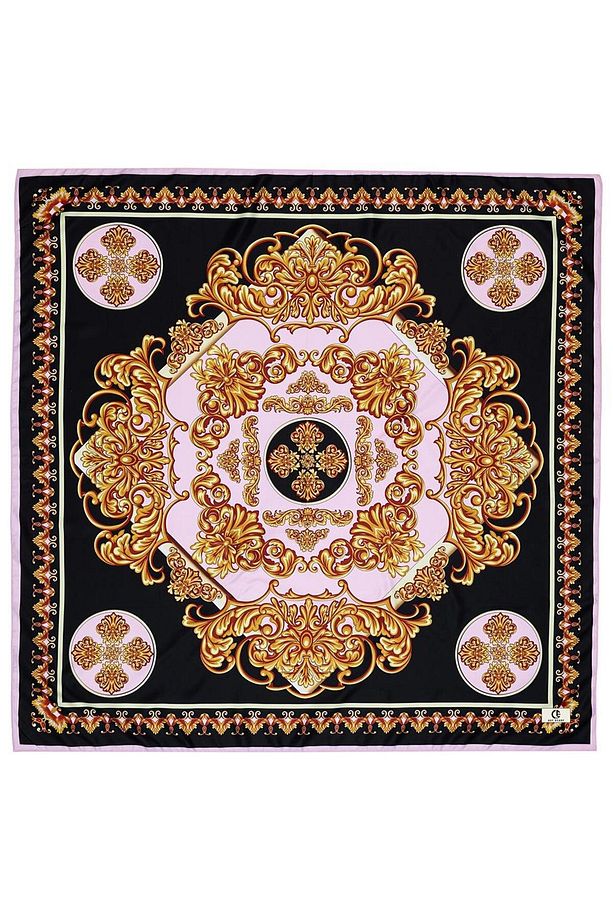 Desenli Twill İpek Eşarp Fiona - 7