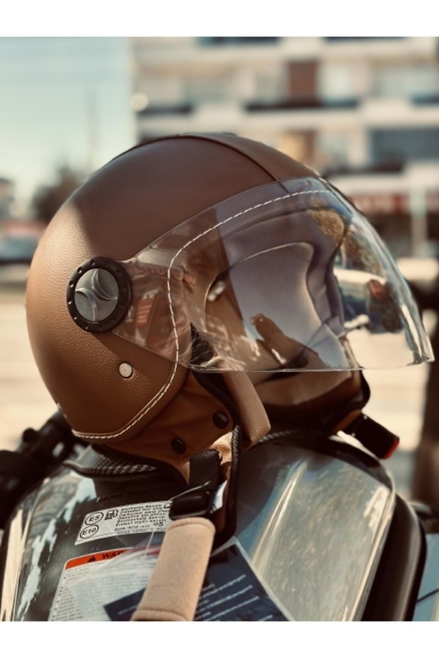 Sw 701 Leather Yarım Kask - 1