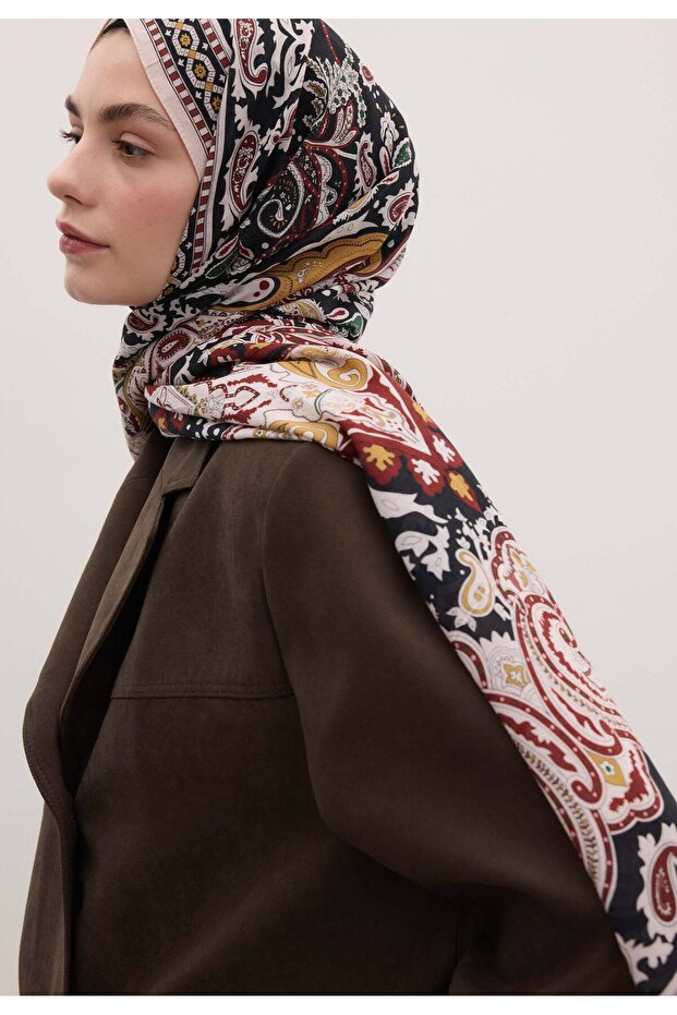 شال لينا بنمط أحمر - 2