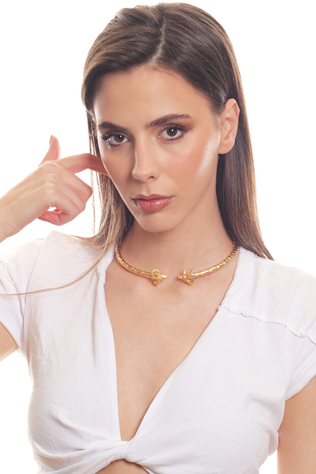 Kadın Koçbaşı Uçlu Choker - 2