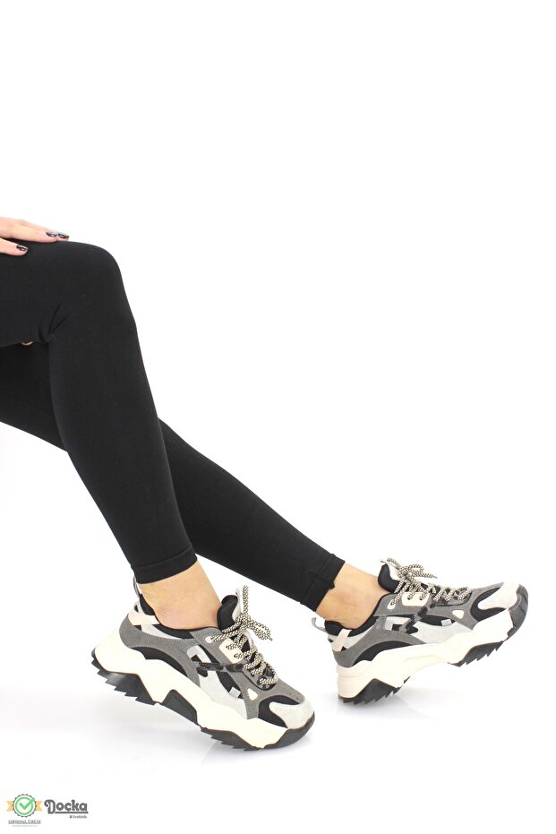 Kadın Kalın Taban Kışlık Spor Ayakkabı SS24/S5137 - 3