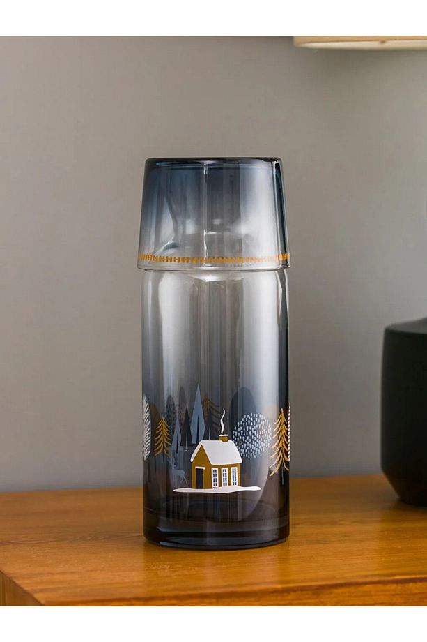 Bardak Kapaklı Cam Karaf Sürahi 700 Ml - 4
