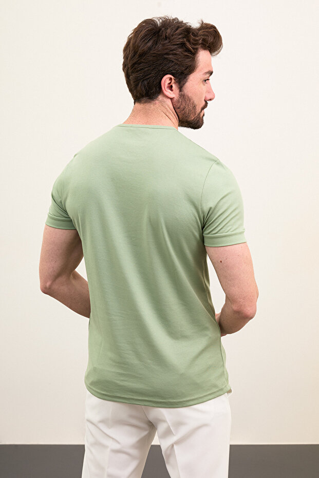 Crew Neck Combed Cotton - 3