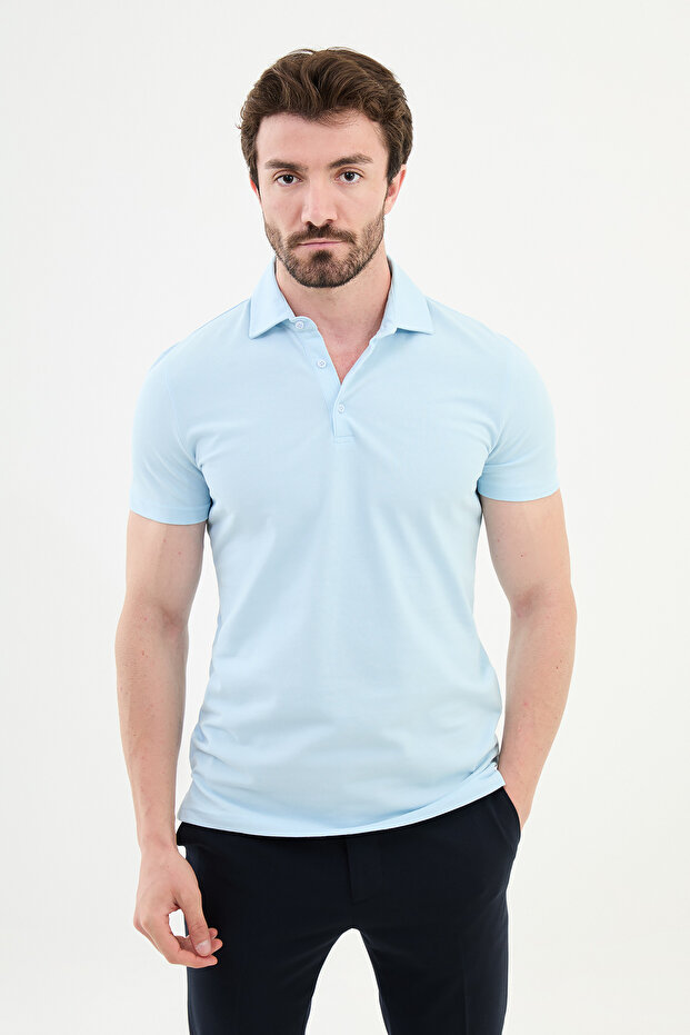 طوق بولو قطن ممشط - 1