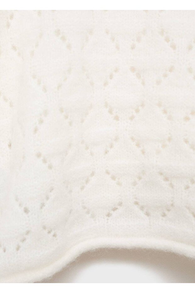 Durchbrochener Strickpullover - 6