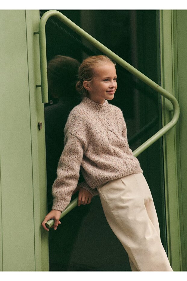 Pullover mit Strickdetail - 7