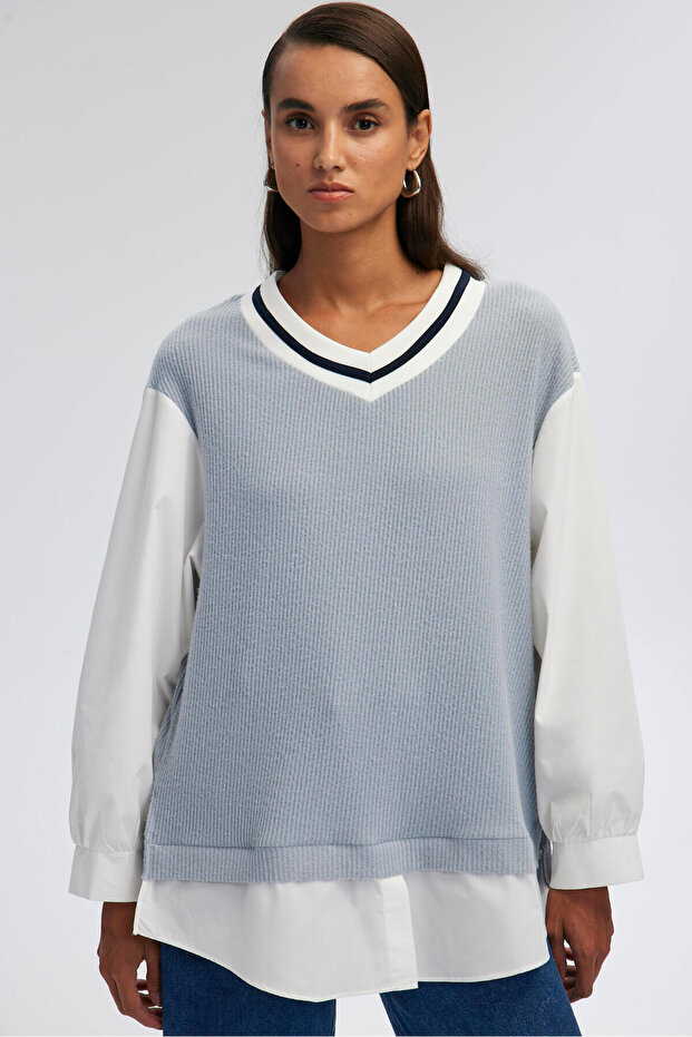 Pullover - Hemd Detailliert - 2