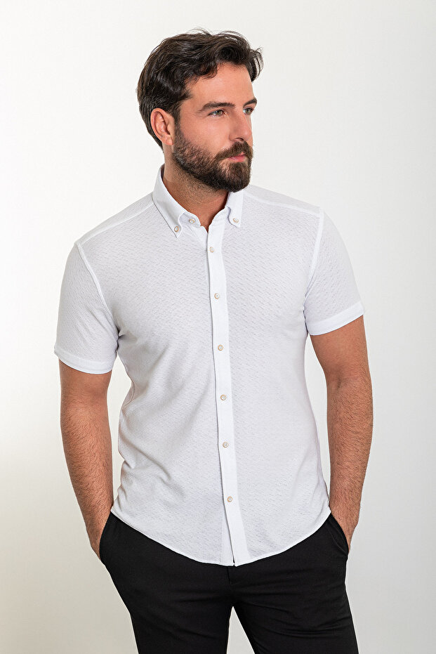 قميص بأزرار علوية - 3