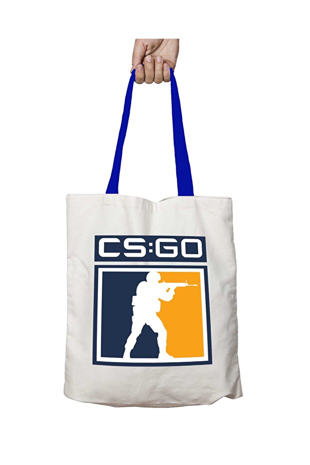 حقيبة كتف قابلة للغسل بمقبض أزرق من COUNTER STRIKE CSGO