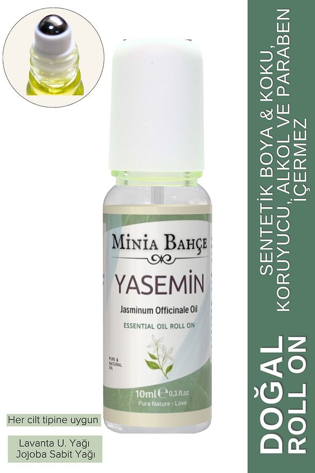 Minia Bahçe Aromaterapi Yasemin roll-on, %100 Doğal, 10ml - 1