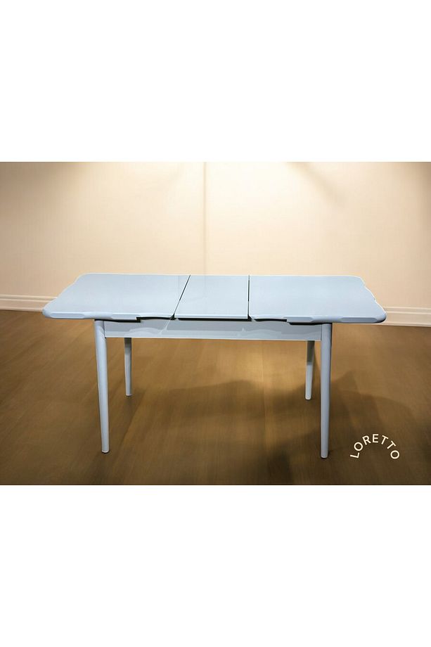 Glosmax Beyaz Ahsap Ayak 80x130 Cm Mutfak Masası - 6
