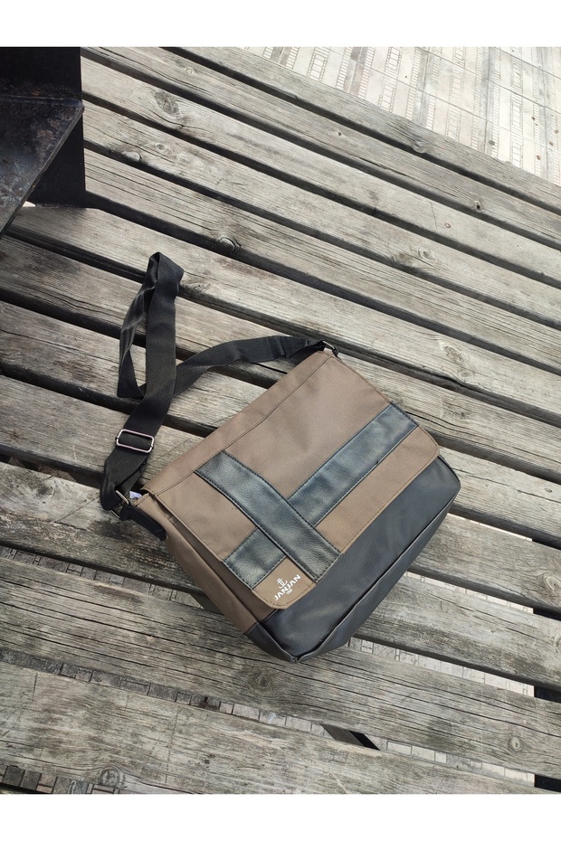 Gray Messenger Bag - 1