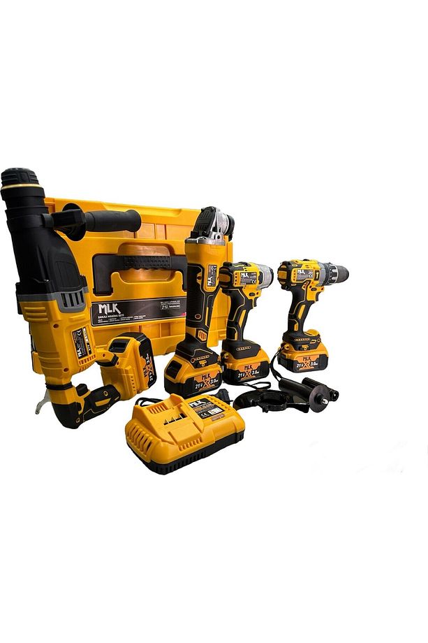 Akülü 4'lü Set (Sarı) 3 Amper 21 Volt 4 AKÜLÜ - 3