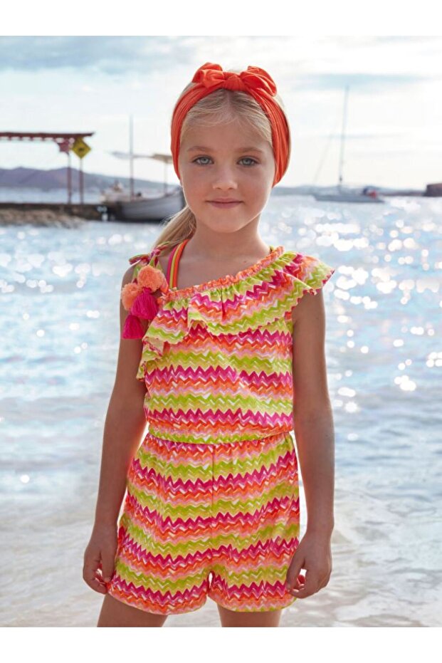 Female Child Summer Shorts Jumpsuit 3864