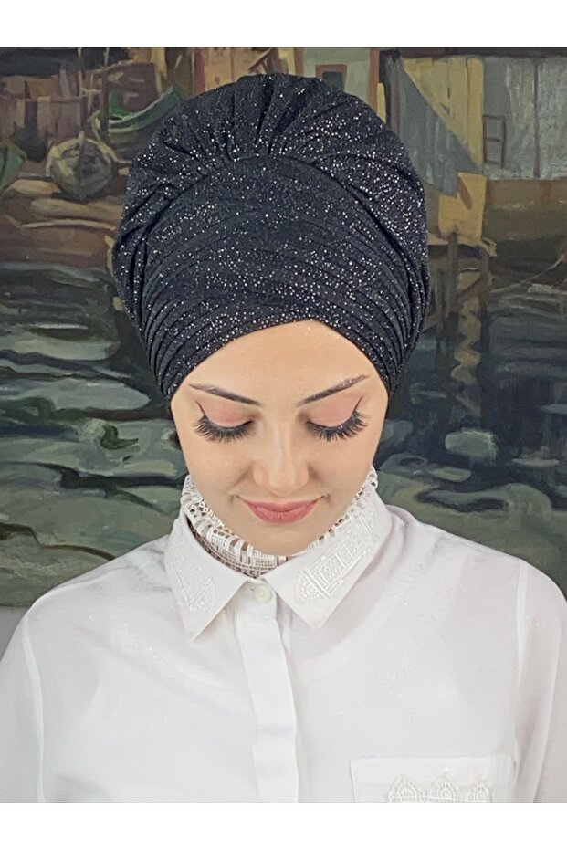 Trend Model Drapeli Simli Şal - 2