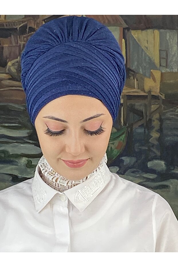 Trend Model Drapeli Simli Şal - 2