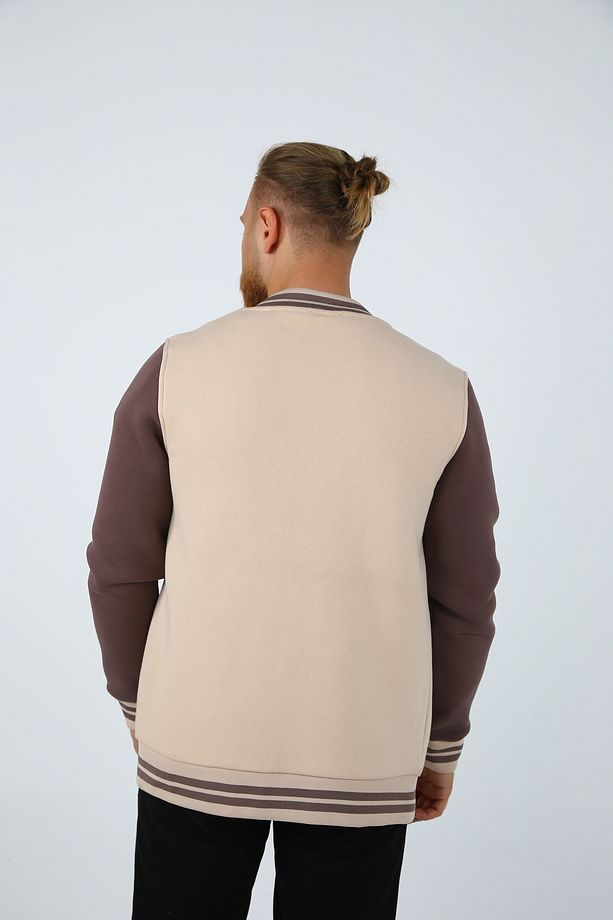 BRG Bej-Kahve Erkek Kolej Regular Fit Ceket - 6