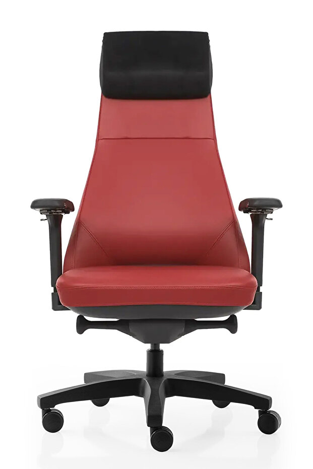 Konak Business Çalışma Koltuğu Large Deri Kırmızı - 1
