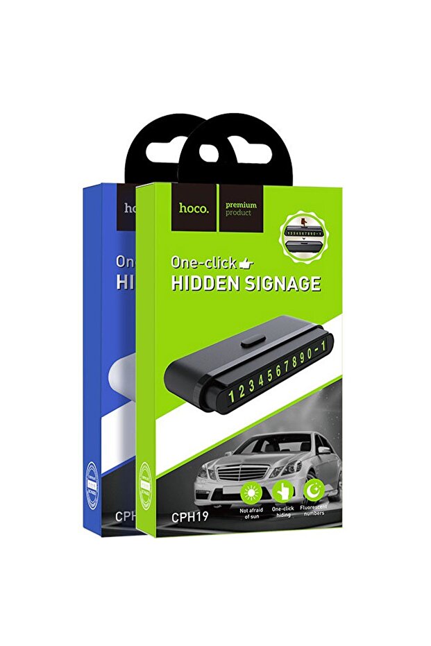 CPH19 Yapışkanlı Araç Numaratörü - Siyah - 5