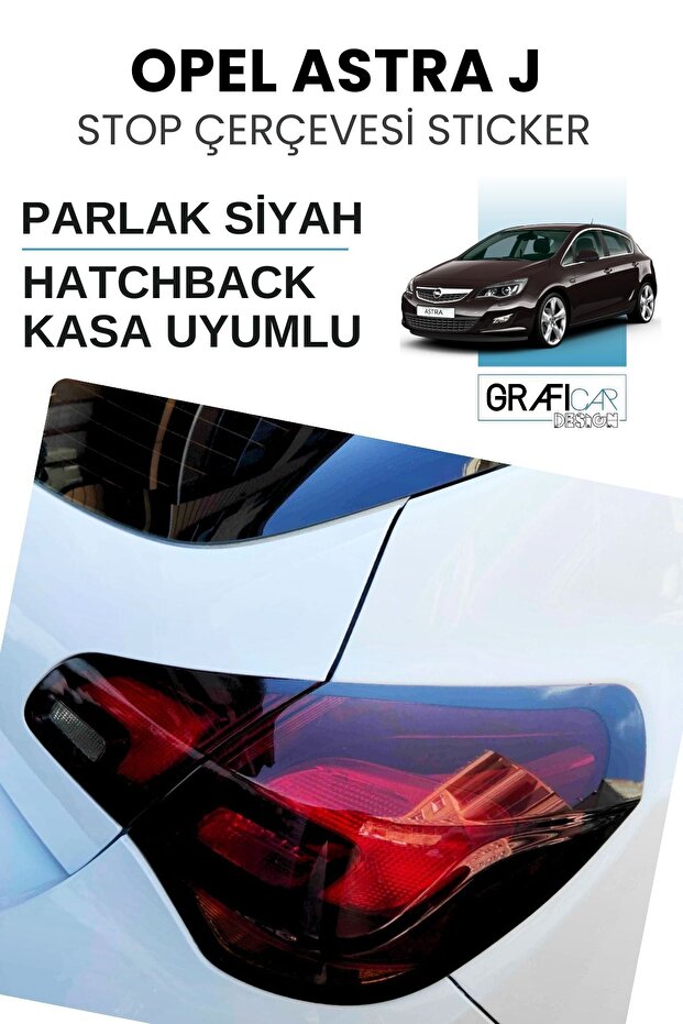 Opel Astra J Stop Frame Hatchbck Case Compatible / Glossy Black