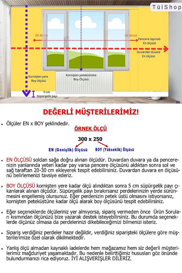 Ütü İstemez Kırışmaz Tüm Odalara Uygun Katyonik Örme Modeli 1/3 Sık Pileli Tül Perde - 2