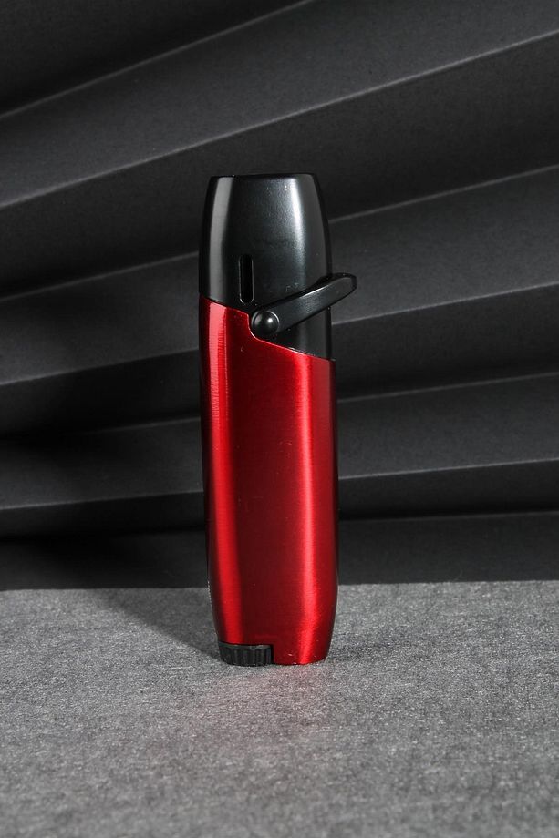 Kırmızı Siyah Özel Tasarım Torch Gazlı Çakmak - Smck605mr06 - 1