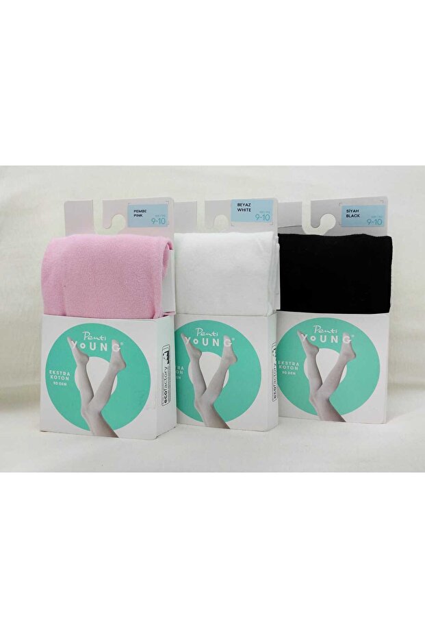 3 Pieces Girl's Colorful Pantyhose